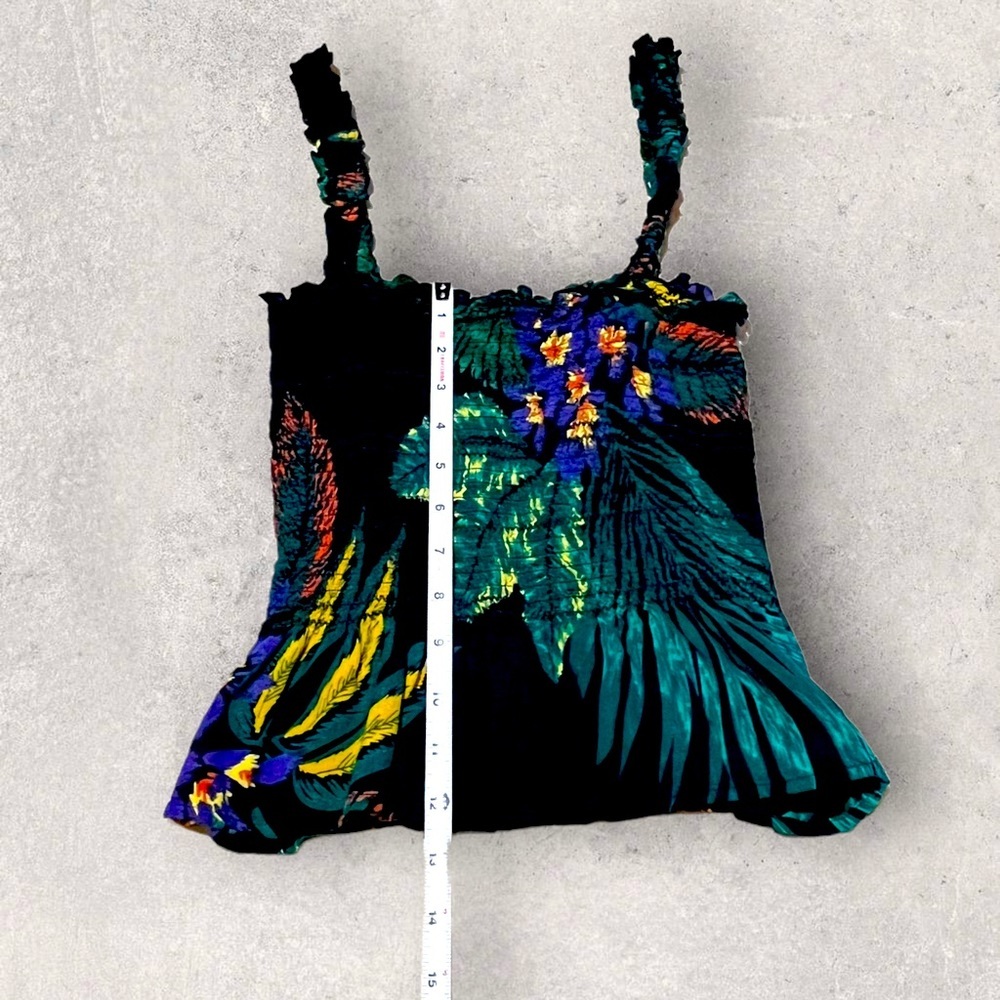 Patrons Of Peace Topical Crop Tank Top Black - Picture 11 of 15